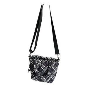 INC International Concepts Black and White Geometric Crossbody Bag